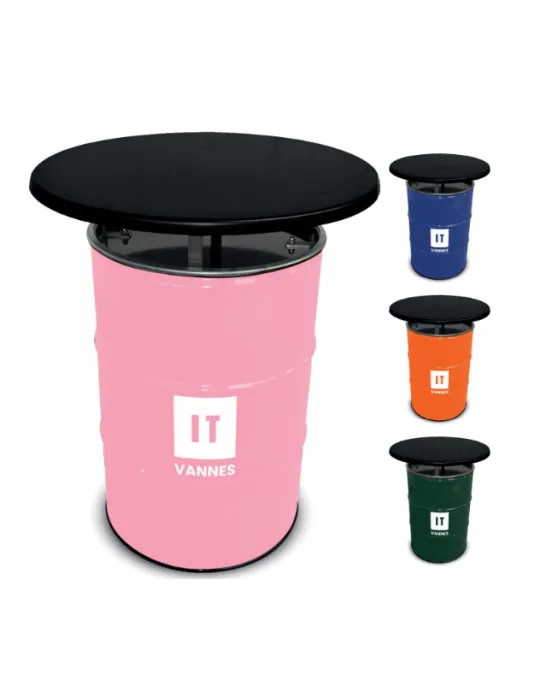 Baril table stratifié 80 couleur personnalisé pas cher