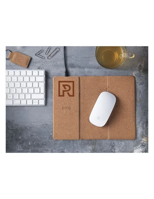 Cork Wireless Charging Mousepad tapis de souris