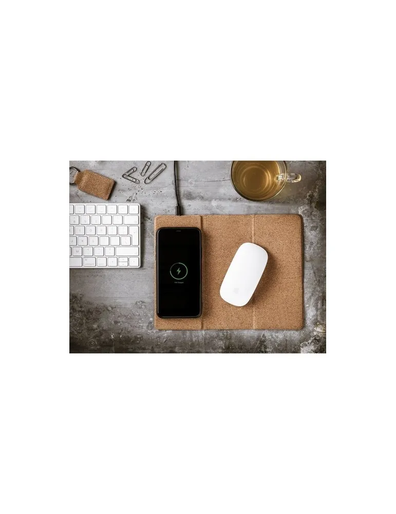 Cork Wireless Charging Mousepad tapis de souris