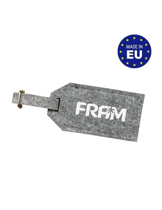 Porte-étiquette à bagage feutrine