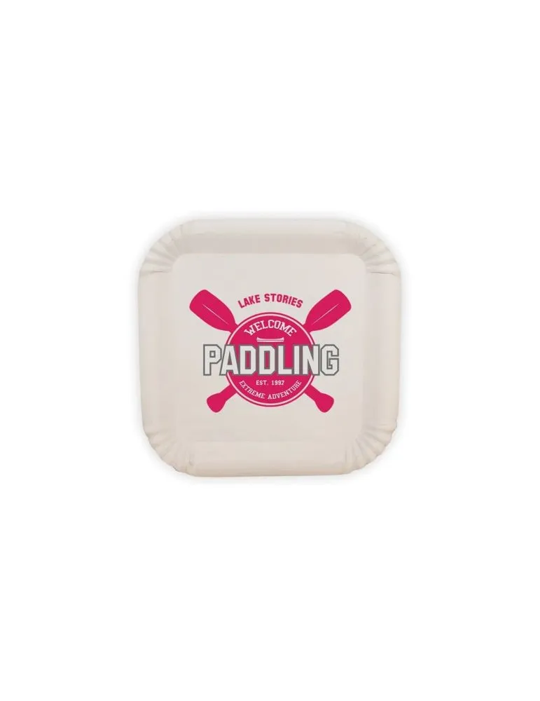 Assiette en carton carrée