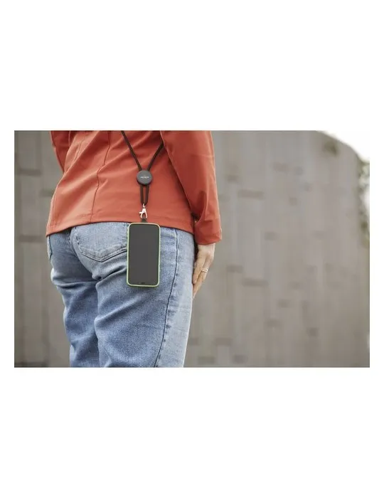 Lace Lanyard GRS RPET 0,5 cm cordelière téléphonique