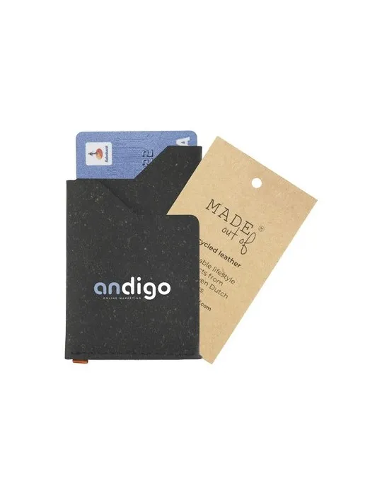 Recycled Leather Cardholder porte-cartes