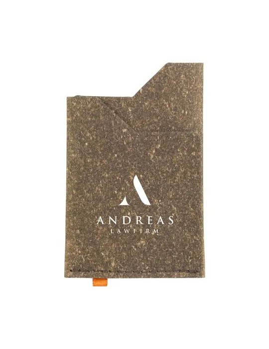 Recycled Leather Cardholder porte-cartes