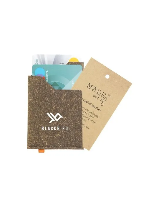 Recycled Leather Cardholder porte-cartes