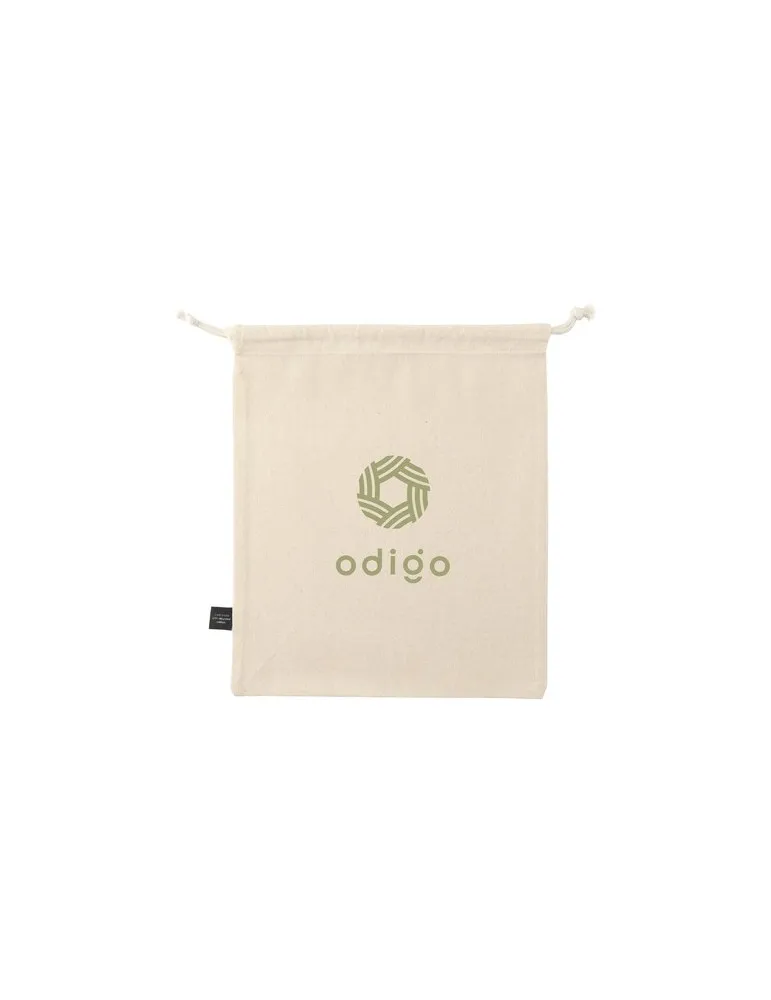 Gift Pouch Naturel GRS Recycled Cotton (150 g/m²) M