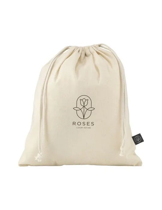 Gift Pouch Naturel GRS Recycled Cotton (150 g/m²) M