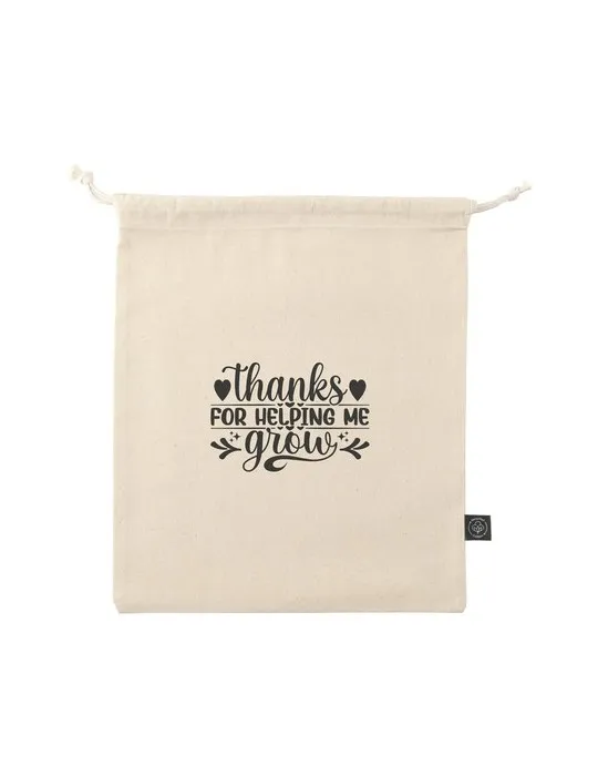 Gift Pouch Naturel GRS Recycled Cotton (150 g/m²) M