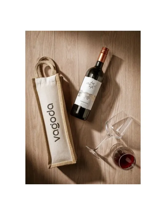 Jute Canvas Wine Bag sac à vin