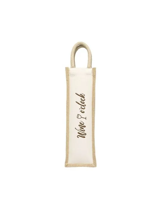 Jute Canvas Wine Bag sac à vin