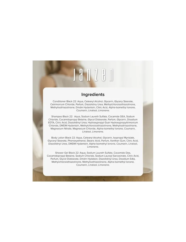 Janzen Travel Set Black 22