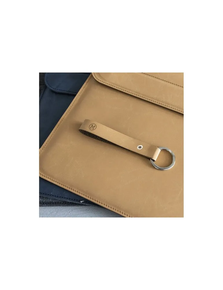 Recycled Leather Keyring porte-clés