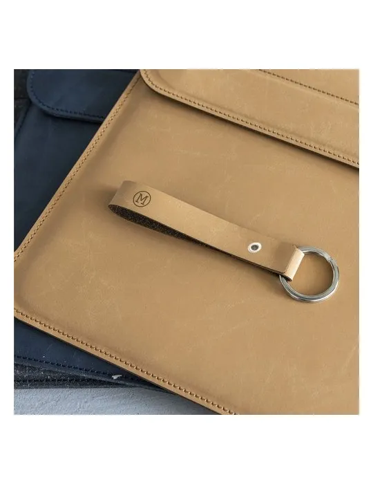 Recycled Leather Keyring porte-clés