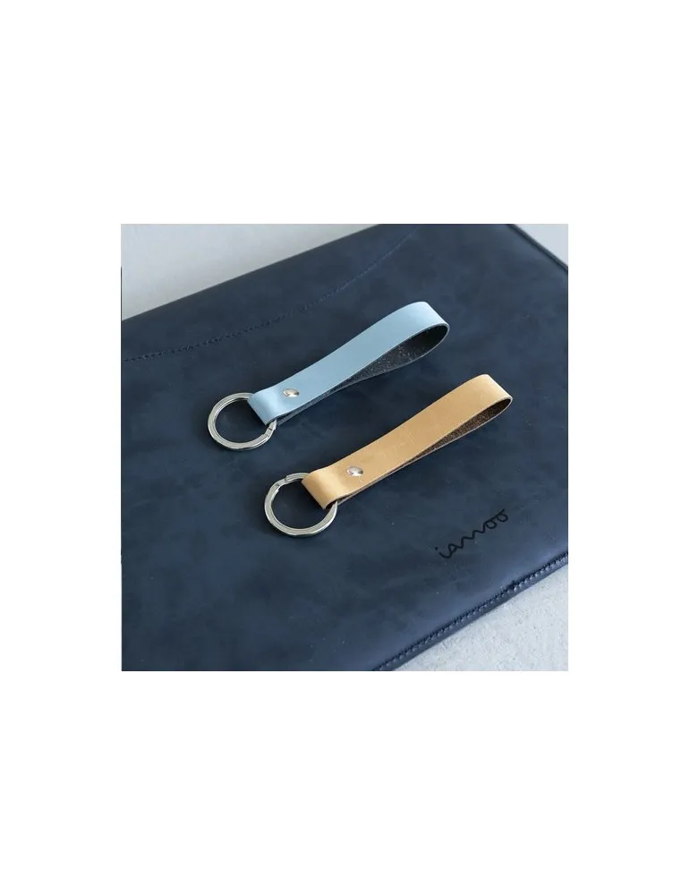 Recycled Leather Keyring porte-clés