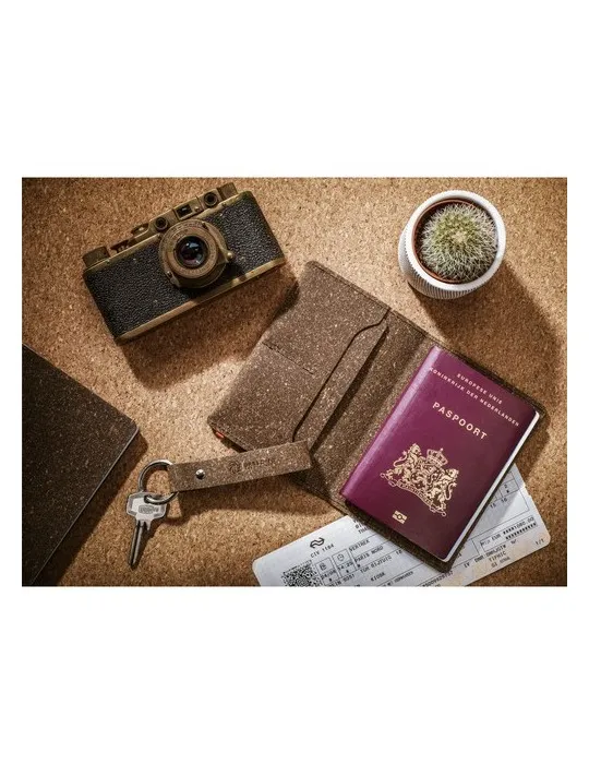 Recycled Leather Keyring porte-clés