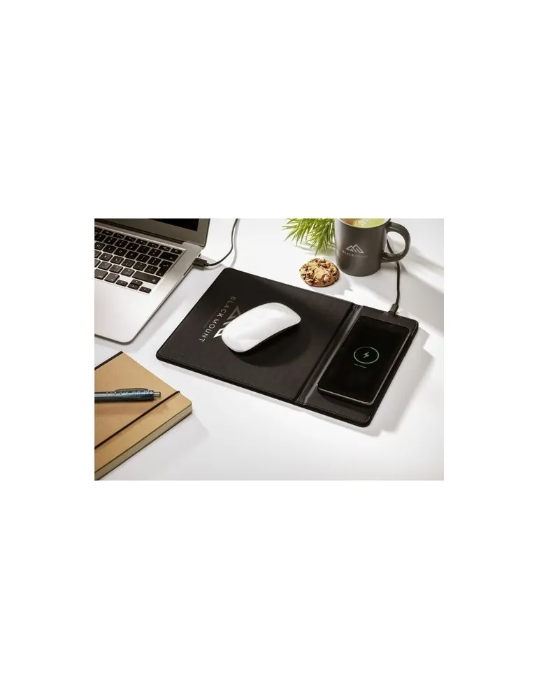 RCS Recycled Wireless Charging Mousepad tapis de