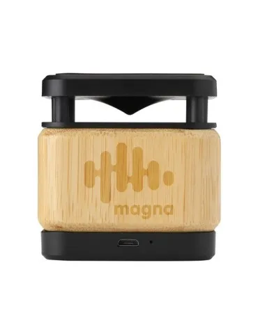 Bamboo Block Speaker avec chargeur sans fil