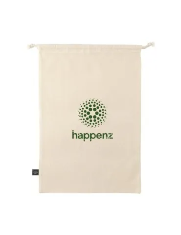 Gift Pouch Naturel GRS Recycled Cotton (150 g/m²) L