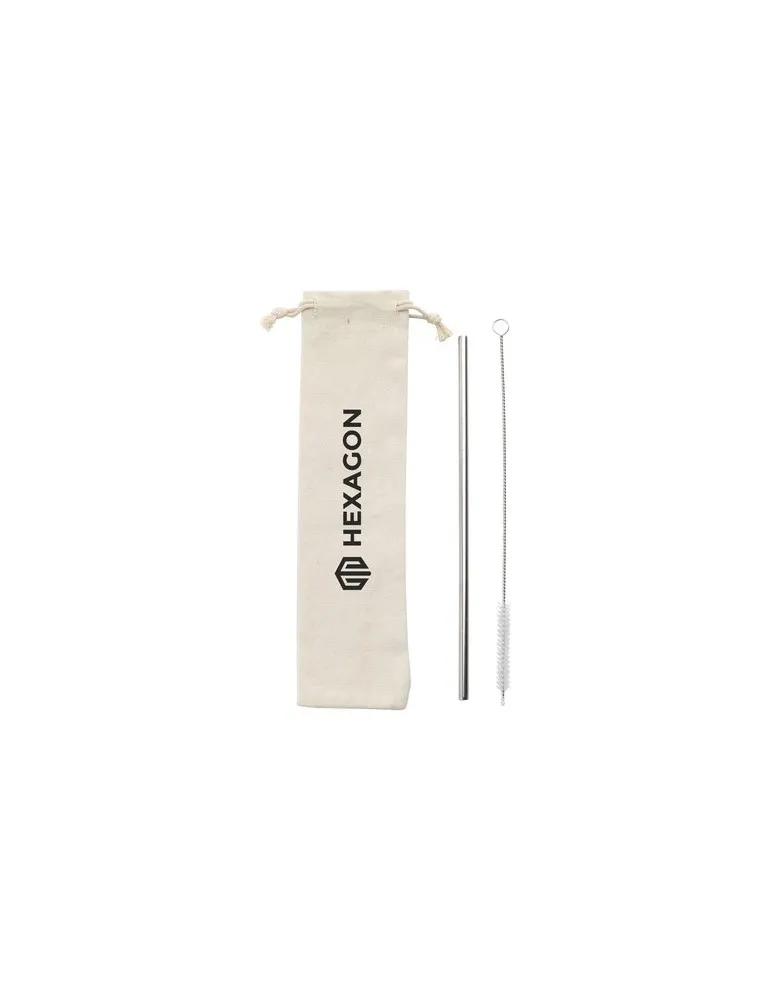 Reusable 1 piece ECO Straw Set paille acier inoxydable
