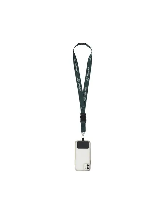 Lanyard Promo Complete Sublimation RPET 2 cm avec Patch