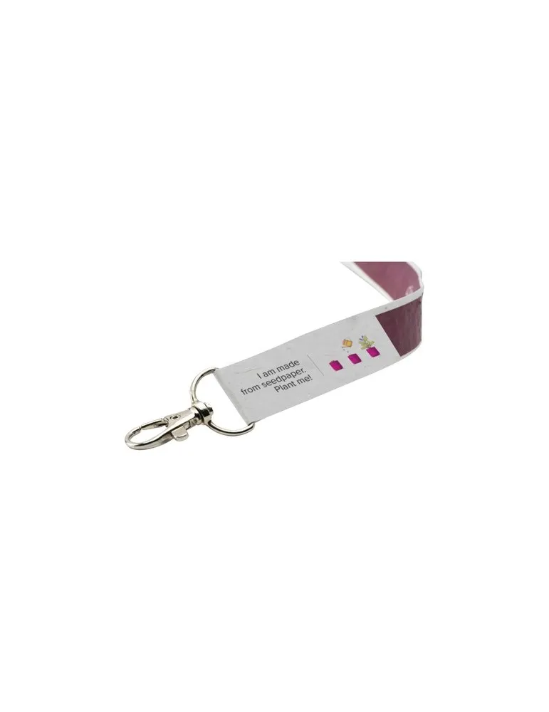 Seed Paper Lanyard 2 cm tour de cou