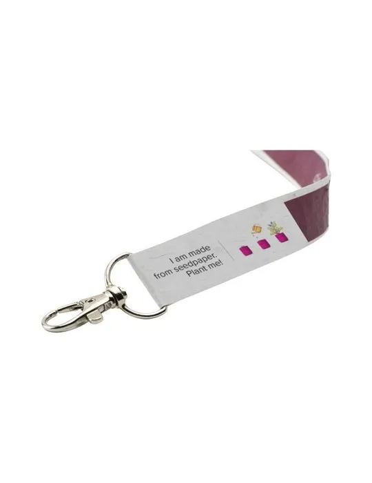 Seed Paper Lanyard 2 cm tour de cou