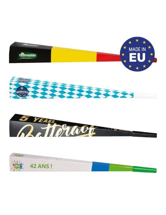 Grande trompette en carton