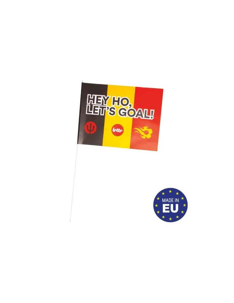 Drapeau en papier supporter 30x20cm