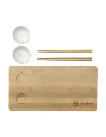 Temaki Bamboo Sushi Tray ensemble cadeau