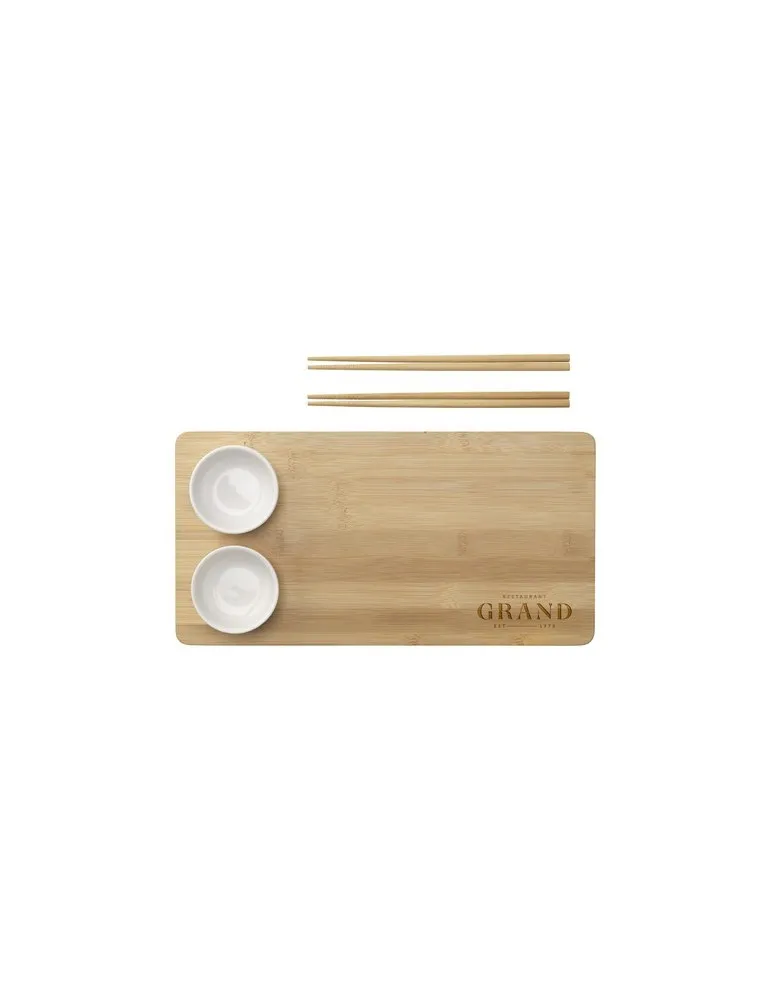 Temaki Bamboo Sushi Tray ensemble cadeau