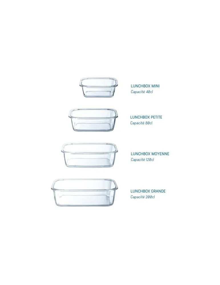 Lunchbox en verre 120cl