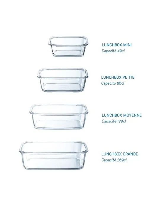 Lunchbox en verre 120cl