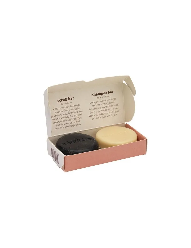 Unwaste Duopack Scrub & Shampoo bar Koffieolie