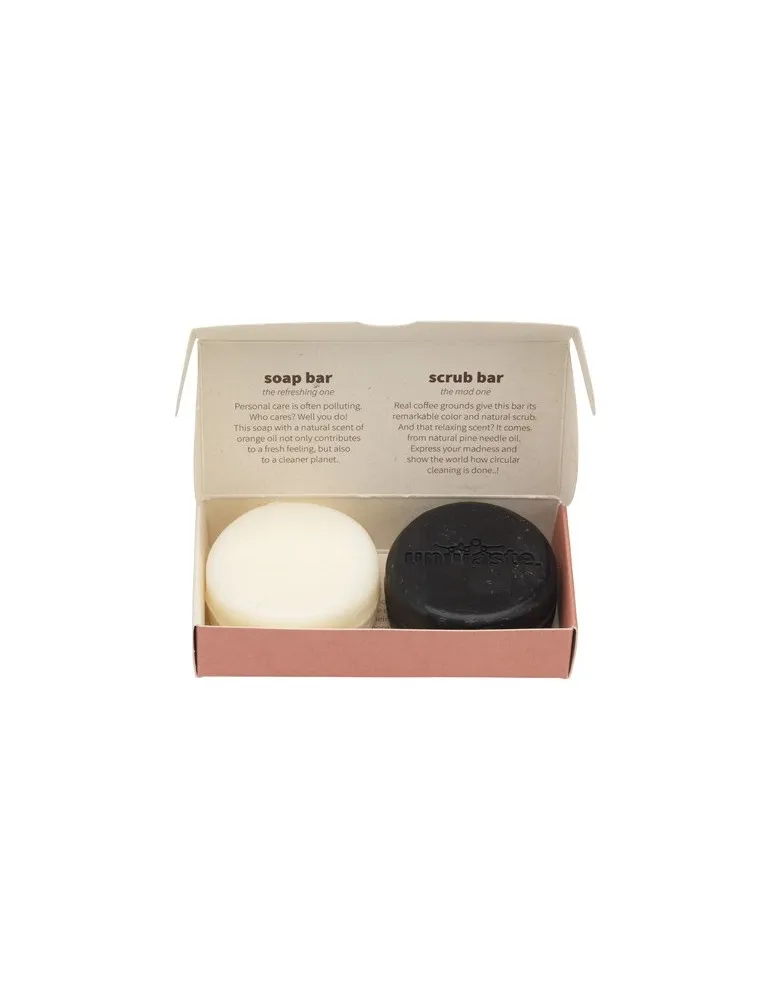Unwaste Duopack Soap & Scrub bar