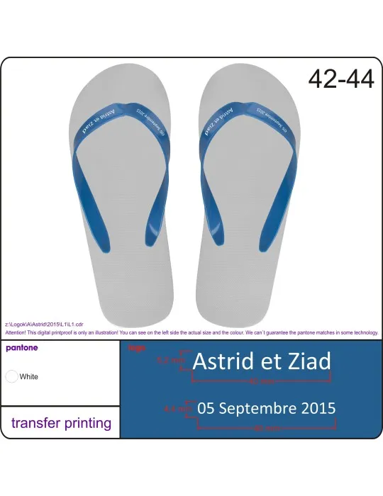 Tongs Salti Écologiques publicitaire pas cher