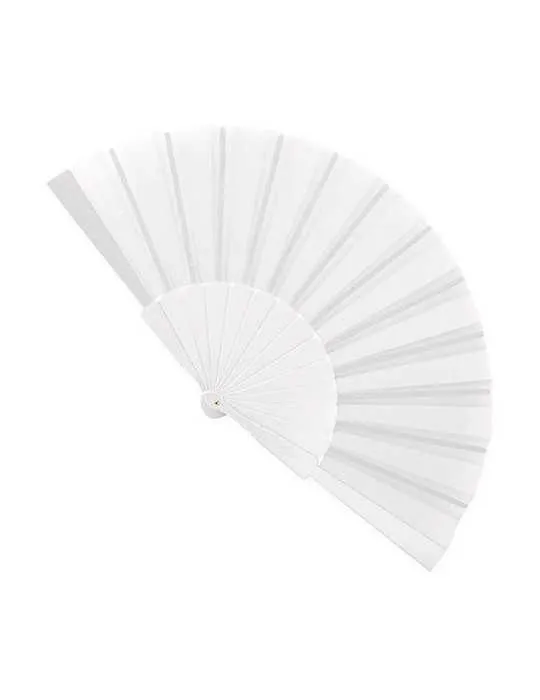 Eventail blanc en plastique