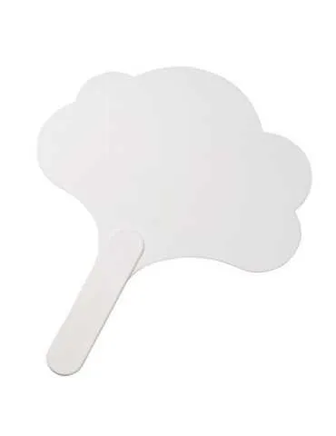 Eventail nuage blanc