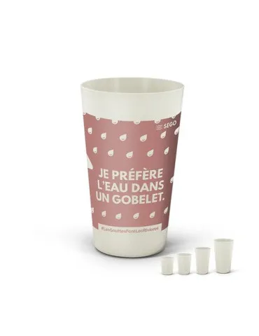 GOBELET REUTILISABLE EN BIOCOMPOSITE 60 cl RAS BORD