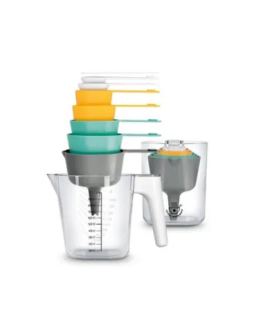 CUILLERES ET PICHET DOSEURS & ENTONNOIR & SPATULE