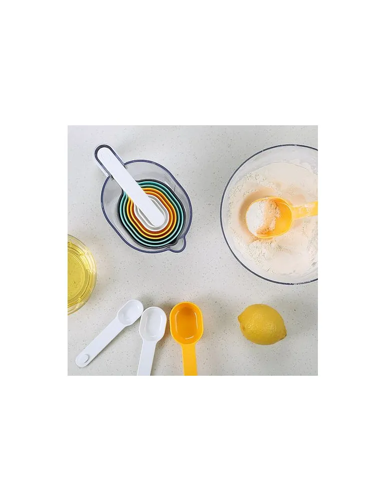 CUILLERES ET PICHET DOSEURS & ENTONNOIR & SPATULE