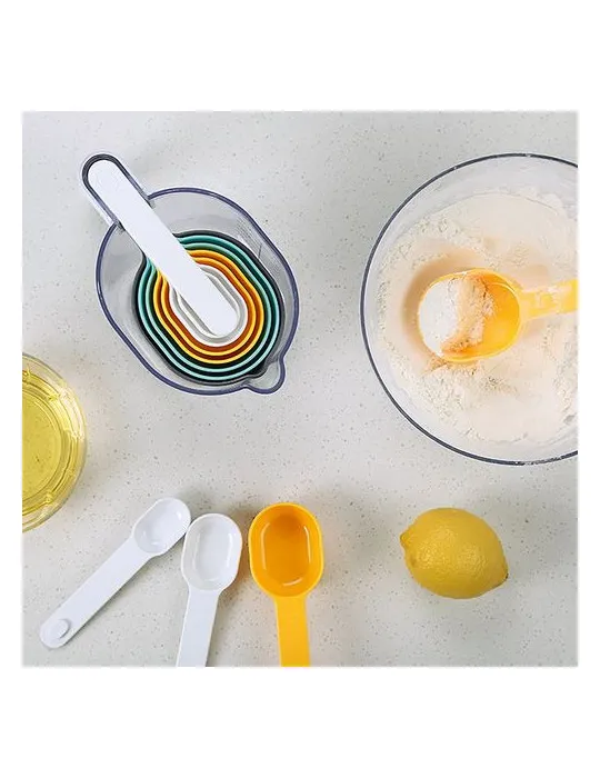 CUILLERES ET PICHET DOSEURS & ENTONNOIR & SPATULE