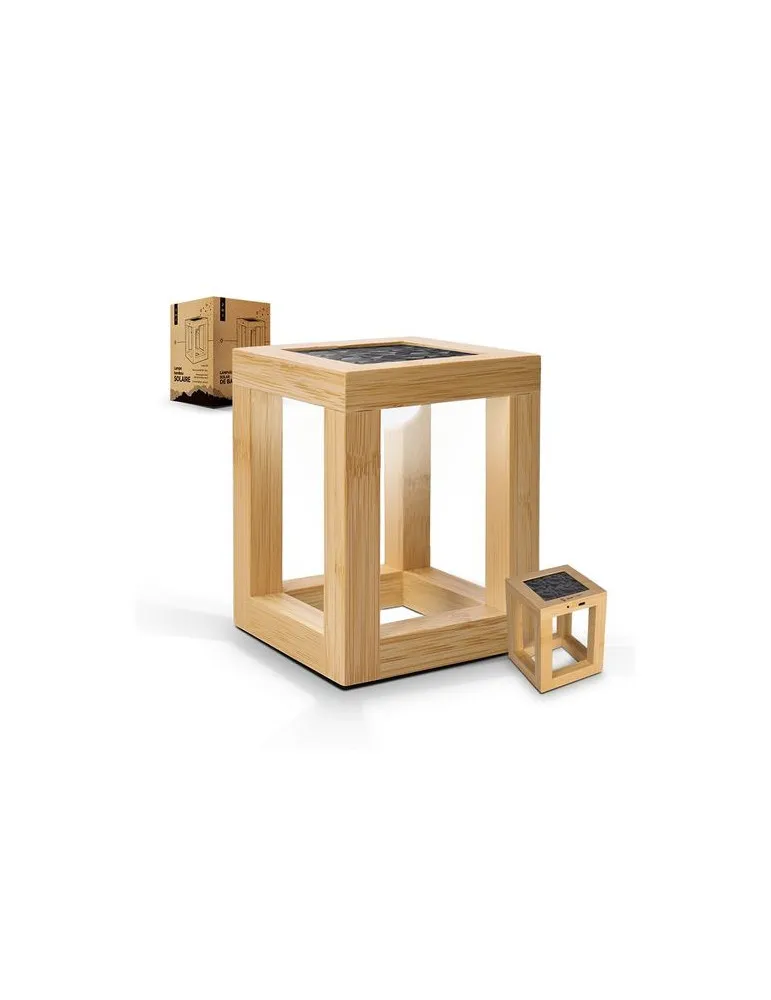 LAMPE SOLAIRE EN BAMBOU