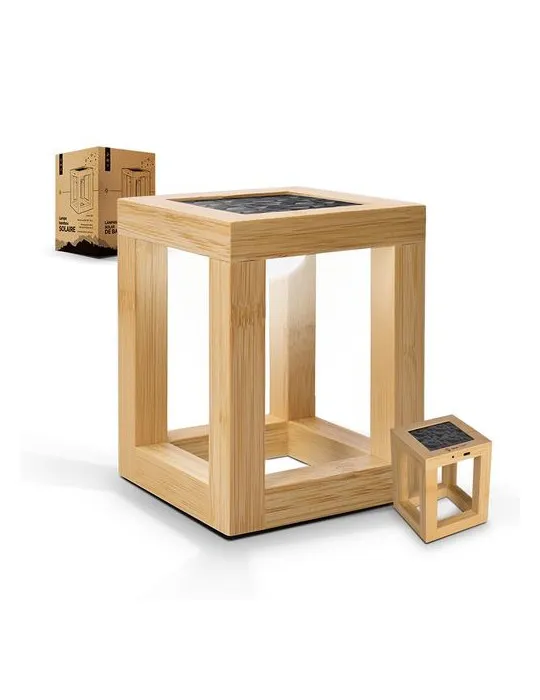 LAMPE SOLAIRE EN BAMBOU