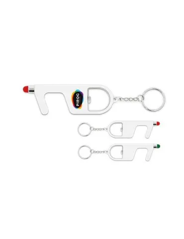 PORTE-CLES 3 EN 1 SANS CONTACT ANTIBACTERIEN