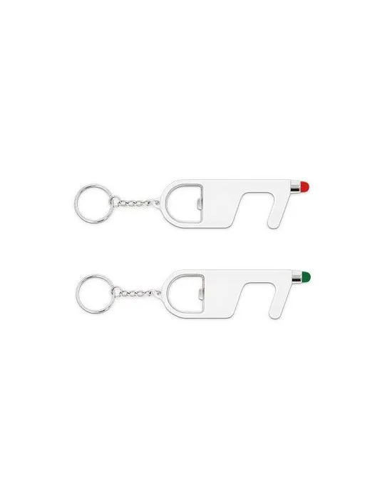 PORTE-CLES 3 EN 1 SANS CONTACT ANTIBACTERIEN