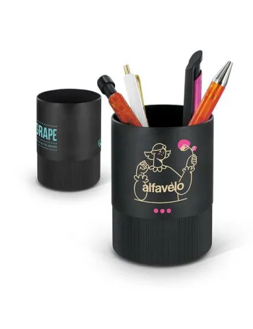 POT A CRAYONS PLASTIQUE RECYCLE NOIR