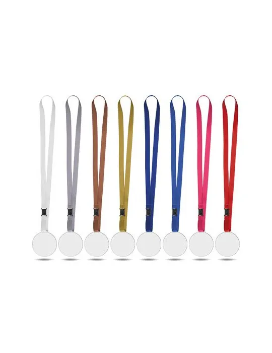 MEDAILLE EN PMMA EP 3 mm ENTRE 30 ET MAXI 80 cm2 AVEC CORDON SATIN