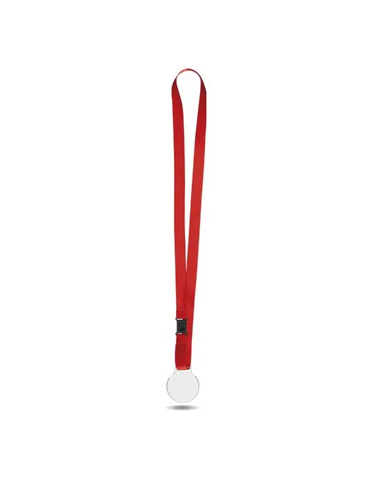 MEDAILLE PLASTIQUE (PMMA) EP 3 mm ET MAXI 30 cm2 AVEC CORDON SATIN