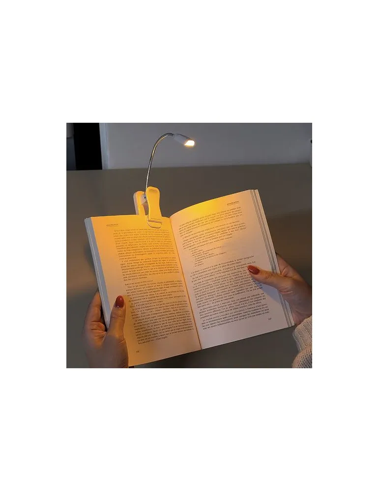 LAMPE LED DE LECTURE FLEXIBLE AVEC PINCE