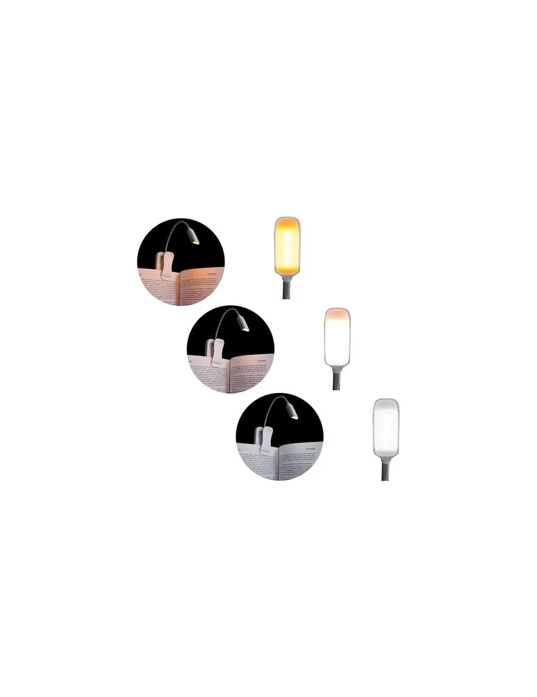 LAMPE LED DE LECTURE FLEXIBLE AVEC PINCE